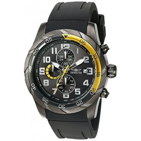 Invicta Pro Diver Chronograph Grey Dial Black Polyurethane Men's Watch 21947 watches