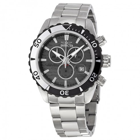 Invicta Pro Diver Chronograph Grey Dial Stainless Steel Men's Watch 14341 watches