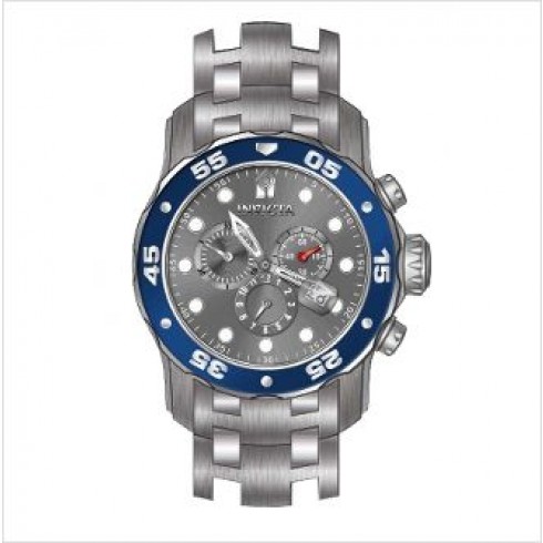 Invicta Pro Diver Chronograph Grey Dial Stainless Steel Men's Watch 80059 watches