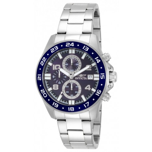 Invicta Pro Diver Chronograph Navy Blue Dial Stainless Steel Men's Watch 13865 watches