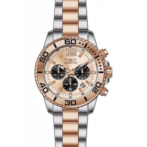 Invicta Pro Diver Chronograph Rose Dial Two-tone Men's Watch 17400 watches