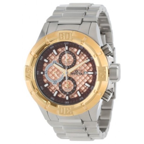 Invicta Pro Diver Chronograph Rose Textured Dial Stainless Steel Men's Watch 12372 watches