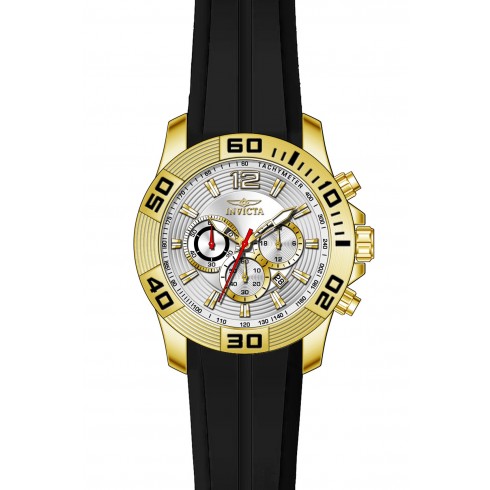Invicta Pro Diver Chronograph Silver Dial Black Silicone Men's Watch 20301 watches