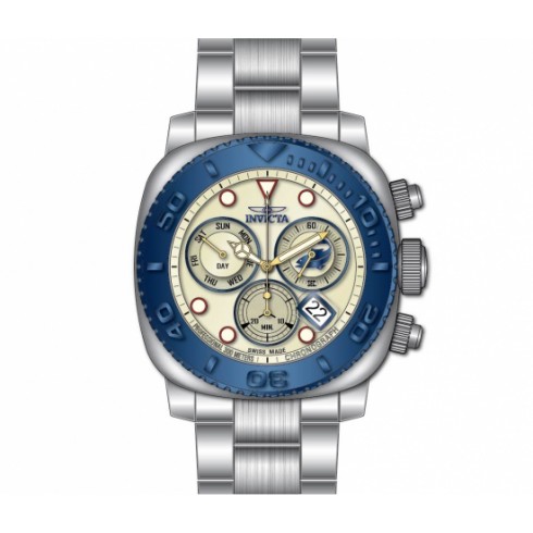 Invicta Pro Diver Chronograph Silver Dial Blue Ion-plated Men's Watch 14649 watches