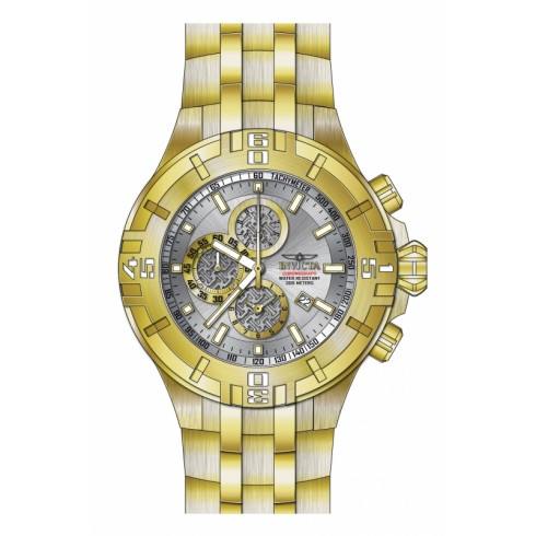 Invicta Pro Diver Chronograph Silver Dial Gold Ion-plated Men's Watch 15548 watches
