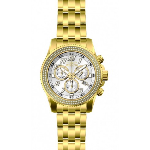 Invicta Pro Diver Chronograph Silver Dial Gold-plated Men's Watch 16262 watches