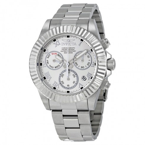 Invicta Pro Diver Chronograph Silver Dial Stainless Steel Men's Watch 16343 watches