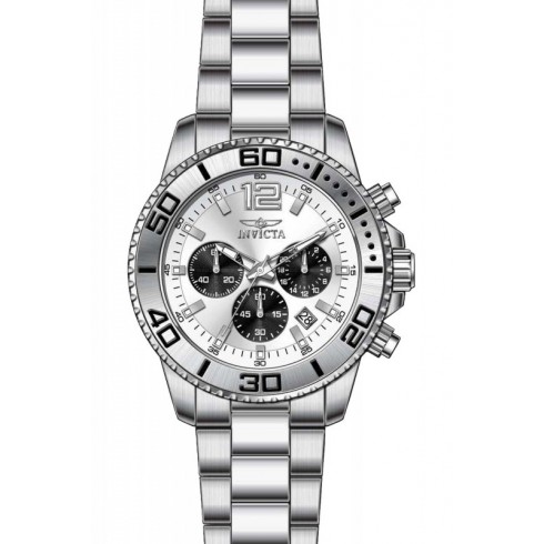Invicta Pro Diver Chronograph Silver Dial Stainless Steel Men's Watch 17395 watches