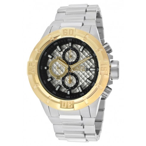 Invicta Pro Diver Chronograph Silver Textured Dial Stainless Steel Men's Watch 12370 watches