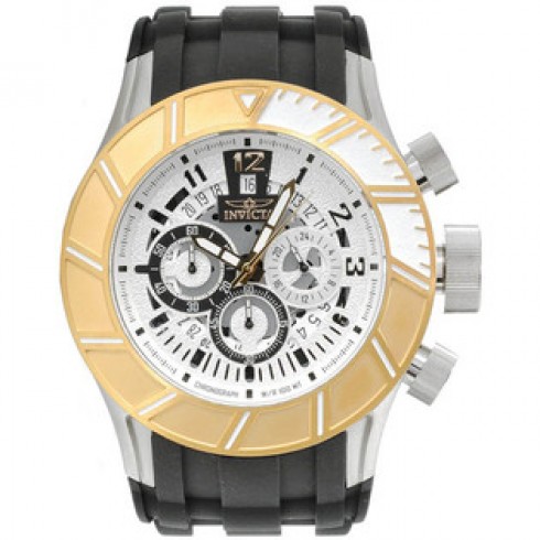 Invicta Pro Diver Chronograph Silver-tone Dial Gold-tone PVD Men's Watch 14021 watches