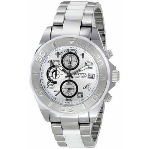 Invicta Pro Diver Chronograph Silver-tone Dial Stainless Steel Men's Watch 1250 watches