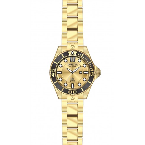 Invicta Pro Diver Gold Dial Gold-plated Ladies Watch 19819 watches
