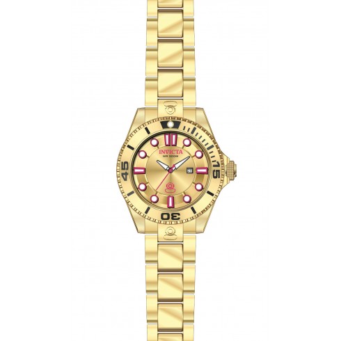 Replica Invicta Pro Diver Gold Dial Gold-plated Ladies Watch 19821 Watch