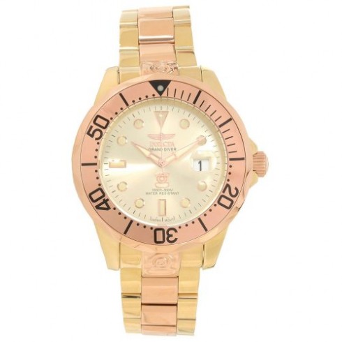 Invicta Pro Diver Grand Gold Dial Two-tone Men's Watch 16039 watches