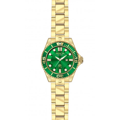 Invicta Pro Diver Green Dial Gold-plated Ladies Watch 19817 watches