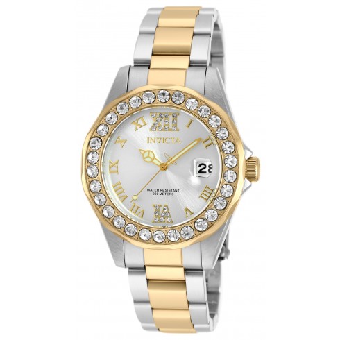 Invicta Pro Diver Lady Silver Sunray Dial Two-tone ladies Watch 20215 watches