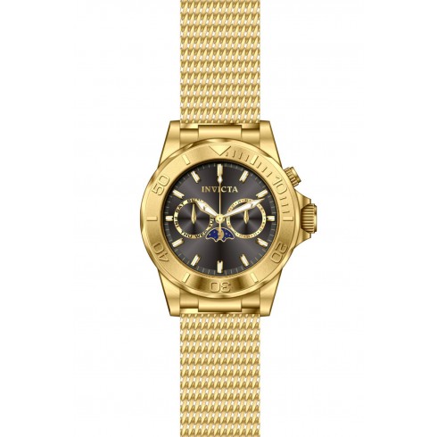 Invicta Pro Diver Moonphase Grey Dial Gold-Tone Stainless Steel Men's Watch 80332 watches