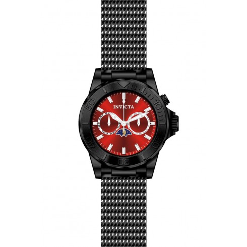 Invicta Pro Diver Moonphase Red Dial Black IP Stainless Steel Men's Watch 80334 watches