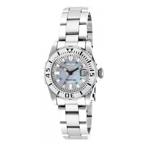 Invicta Pro Diver Mother of Pearl Dial Stainless Steel Ladies Watch 17381 watches