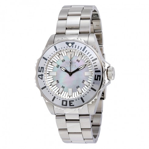 Invicta Pro Diver Mother of Pearl Dial Stainless Steel Men's Watch 17693 watches