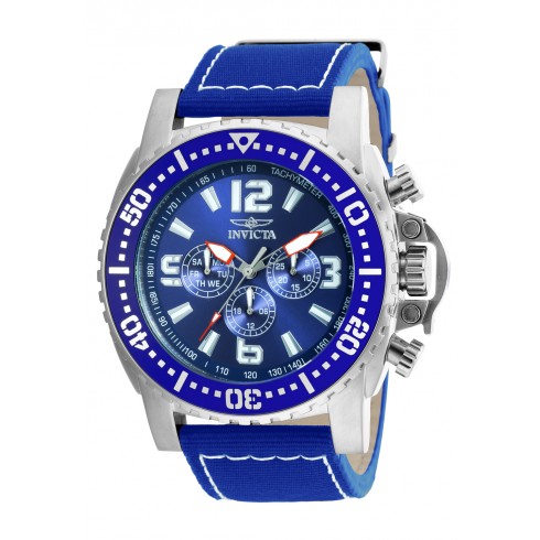 Invicta Pro Diver Multi-Function Blue Dial Blue Nylon Men's Watch 20077 watches