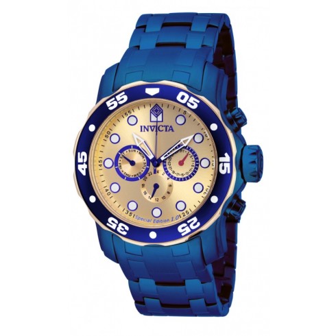 Invicta Pro Diver Multi-Function Champagne Dial Blue Ion-plated Men's Watch 15044 watches