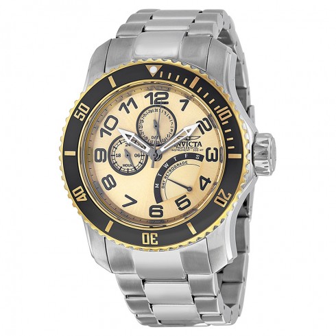 Invicta Pro Diver Multi-Function Champagne Dial Stainless Steel Men's Watch 15337 watches