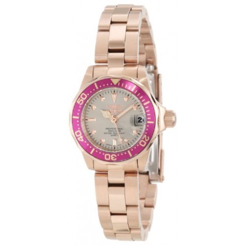 Invicta Pro Diver Pink Dial Rose Gold-plated Ladies Watch 12529 watches