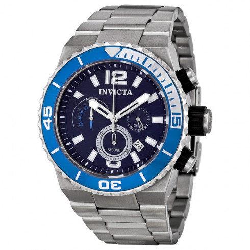 Invicta Pro Diver Quest Chronograph Stainless Steel Blue Dial Men's Watch 1342 watches