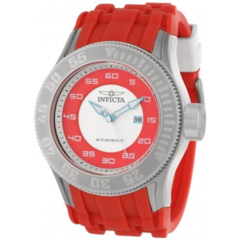 Invicta Pro Diver Red Dial Red Polyurethane Band Men's Watch 11940 watches
