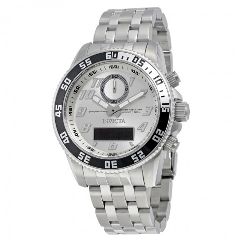 Invicta Pro Diver Silver Dial Satinless Steel Men's Watch 15813 watches