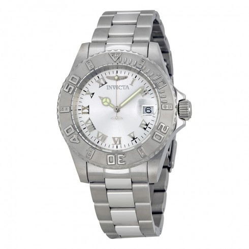 Invicta Pro Diver Silver Dial Stainless Steel Men's Watch 12819 watches