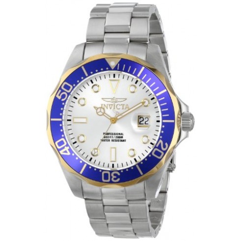 Invicta Pro Diver Silver Dial Stainless Steel Men's Watch 14543 watches
