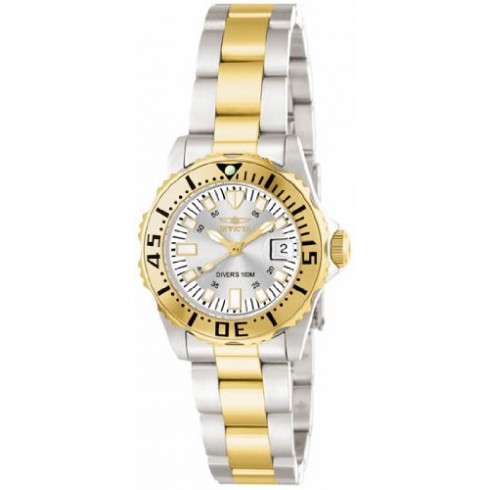 Invicta Pro Diver Silver Dial Two-tone Ladies Watch 14371 watches