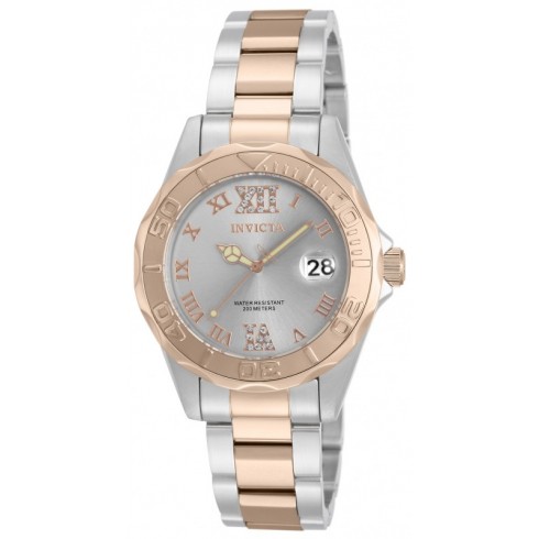 Invicta Pro Diver Silver Dial Two-tone Ladies Watch 17022 watches