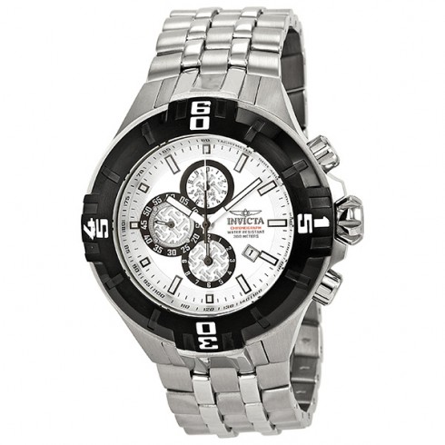 Invicta Pro Diver Silver-tone Dial Chronograph Stainless Steel Men's Watch 12366 watches