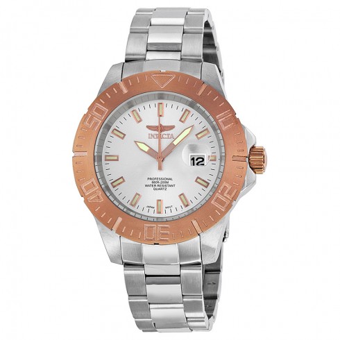 Invicta Pro Diver Silver-tone Sunray Dial Stainless Steel Men's Watch 14049 watches