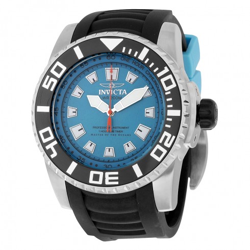 Invicta Pro Diver Turquoise Dial Black Rubber Men's Watch 14662 watches