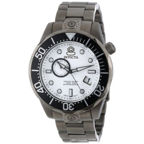 Invicta Pro Diver White Dial Gunmetal PVD Stainless Steel Men's Watch 13701 watches