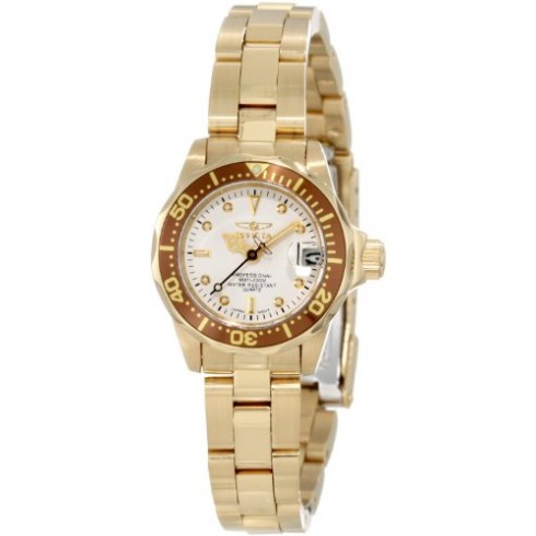 Invicta Pro Diver White Dial Rose Gold-Tone Stainless Steel Ladies Watch 11444 watches