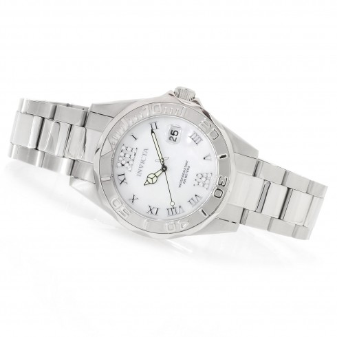 Invicta Pro Diver White Dial Stainless Steel Ladies Watch 14350 watches