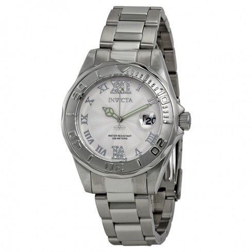 Invicta Pro Diver White Dial Stainless Steel Ladies Watch 14790 watches