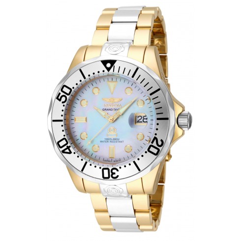 Invicta Pro Diver White Mother of Pearl Dial Two-tone Men's Watch 16035 watches