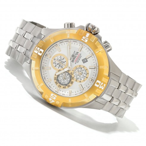 Invicta Pro Diver XXL Chronograph Silver Dial Stainless Steel Men's Watch 12360 watches