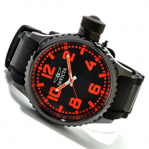 Invicta Quinotaur Russian Diver Black Dial Ceramic Men's Watch 1937-3RB watches