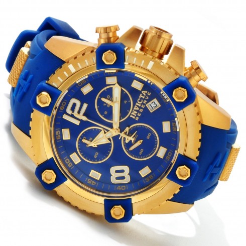 Invicta Reserve Arsenal Swiss Chronograph Blue Dial Blue Rubber Men's Watch 11173 watches