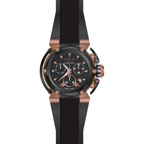 Invicta Reserve Chronograph Black Dial Black Polyurethane Men's Watch 18342 watches