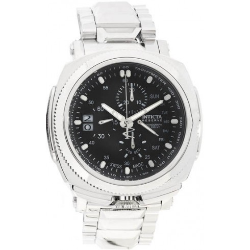 Invicta Reserve Chronograph Black Dial Stainless Steel Men's Watch 12698 watches