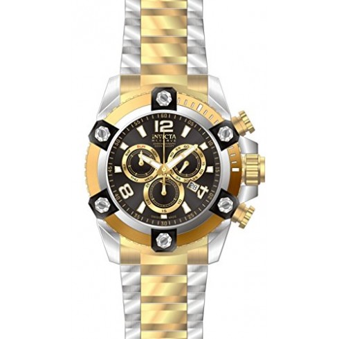 Invicta Reserve Chronograph Black Dial Two-tone Men's Watch 15825 watches