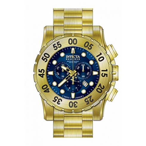 Invicta Reserve Chronograph Blue Dial Gold-plated Men's Watch 17380 watches